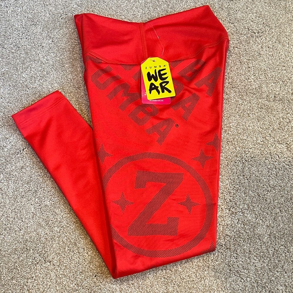 Zumba Fitness Kids Vibrant Red Leggings